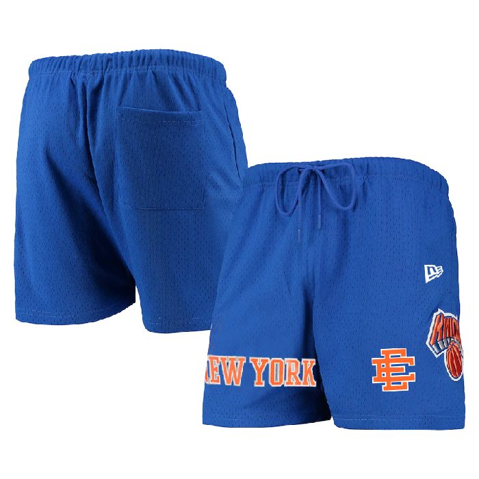 Men's New York Knicks Royal Shorts 001 Men's New York Knicks Royal Shorts 001